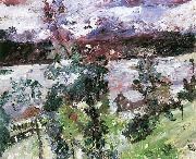 Lovis Corinth Walchensee, Neuschnee oil